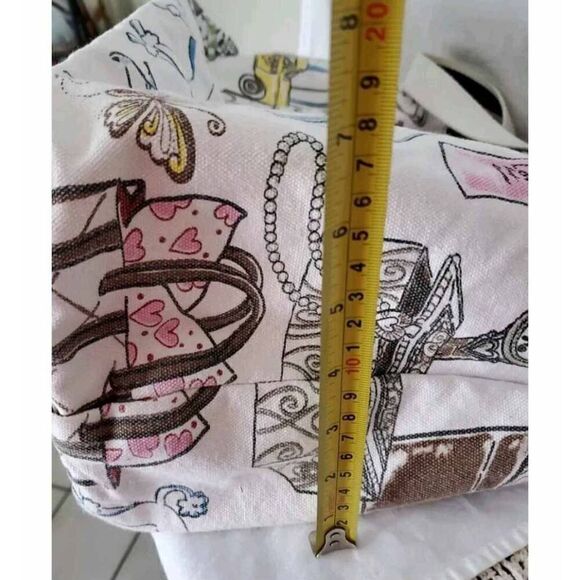 Brighton Canvas Tote Large Shopping Hearts - Picture 6 of 10